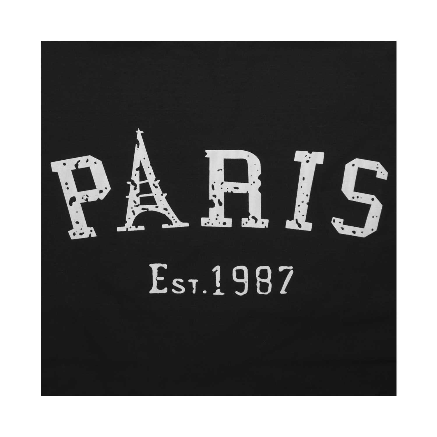 Paris Canvas Tote Bag - Black - Zestique