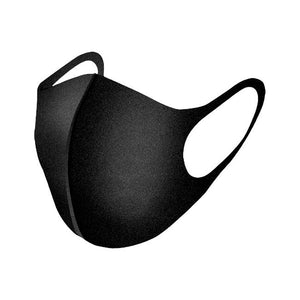 Black Unisex Washable & Reusable Fashion Face Mask Mouth Cover - Pack of 10 - Zestique