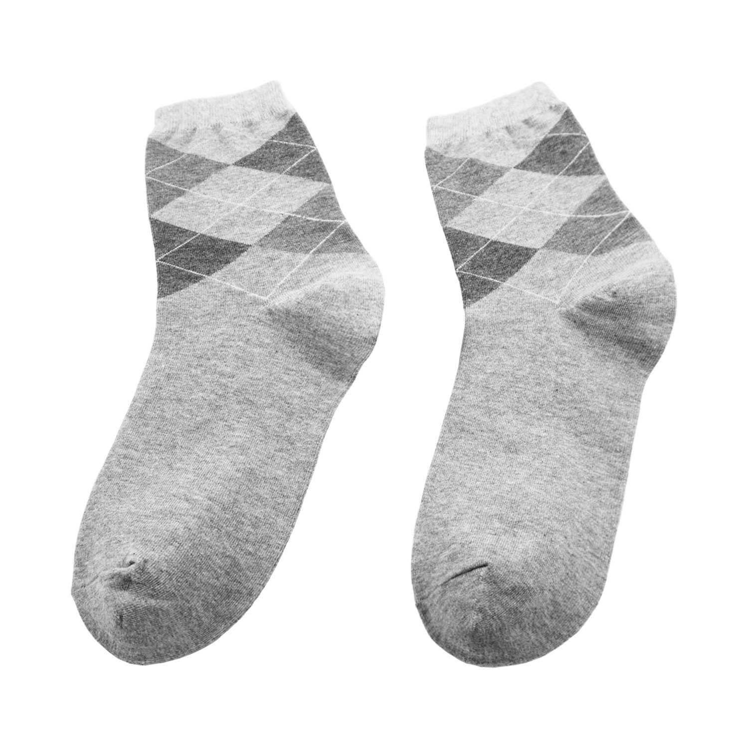 Men's Argyle Design Fashion Crew Socks - Zestique