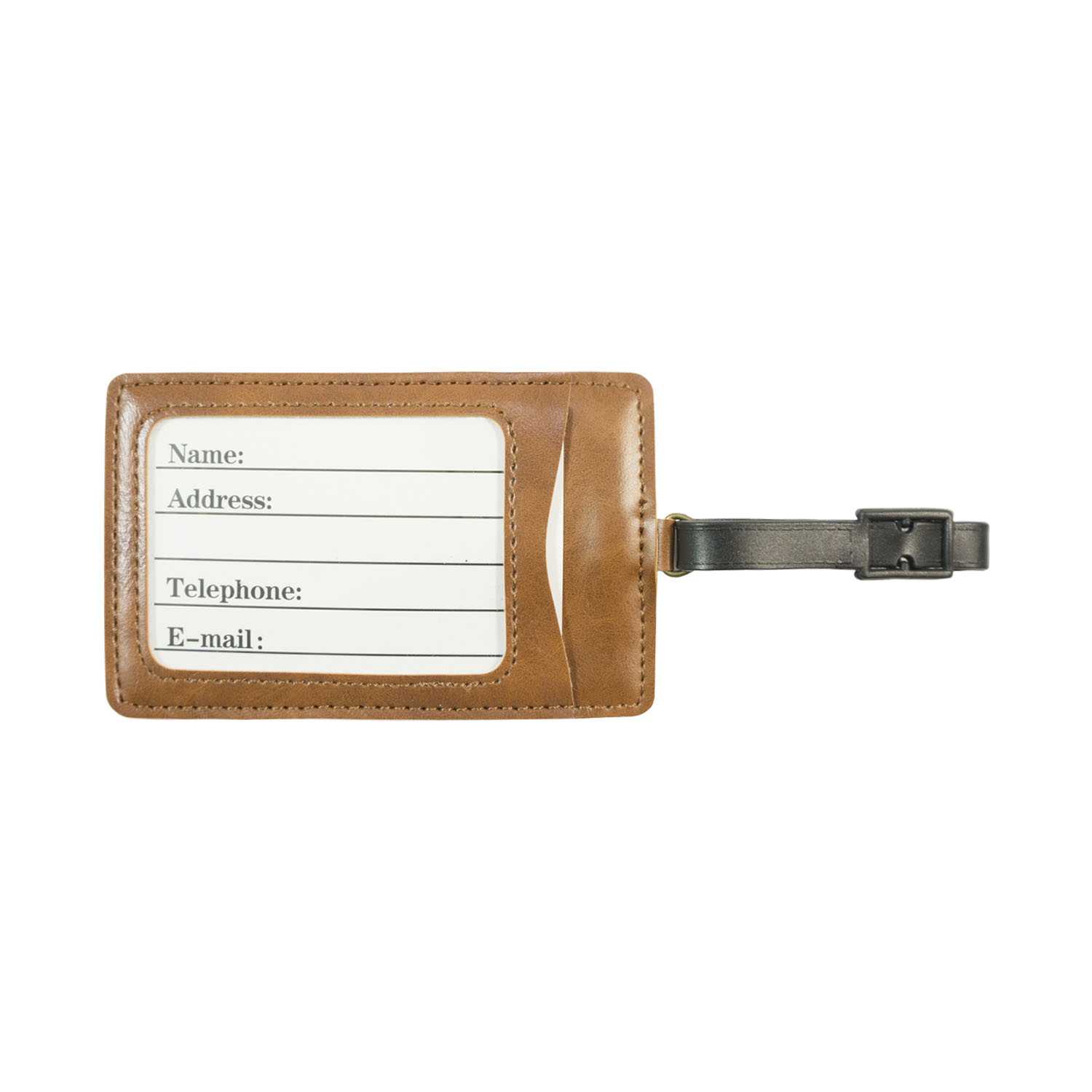Travel Luggage Tag - Brown - Zestique