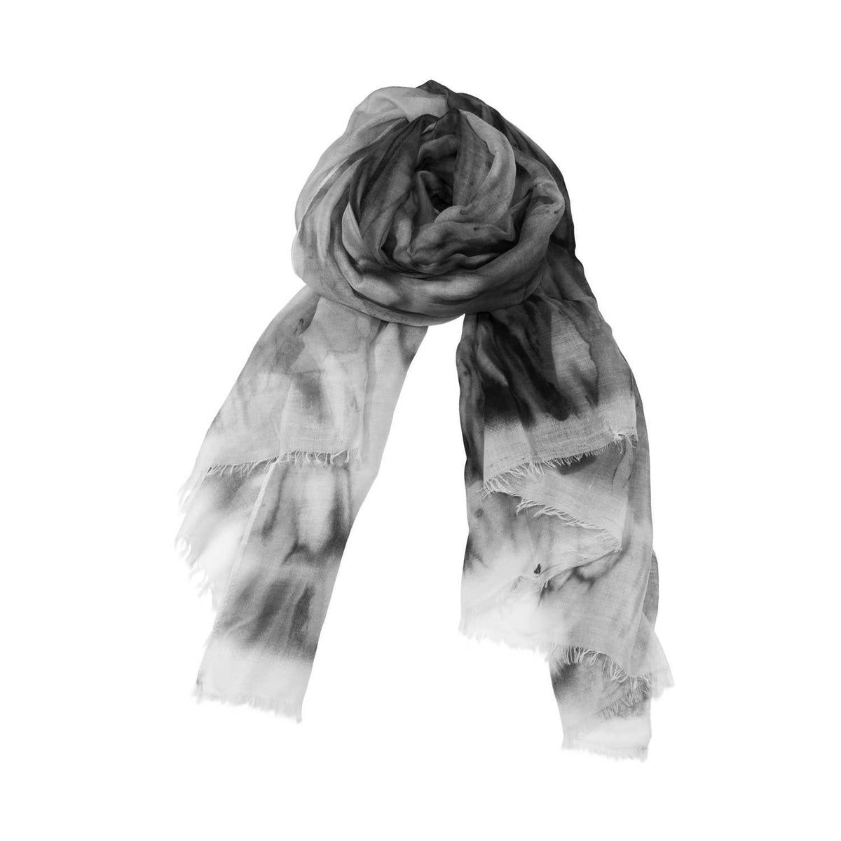 Black and White Poetic Water Painting Fashion Scarves Wrap - Zestique