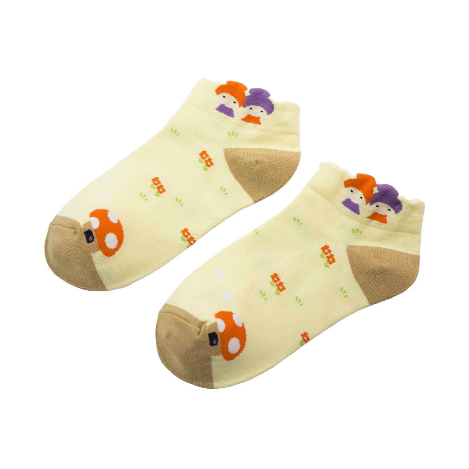 Women's Fairy Tales Socks - Yellow - Zestique