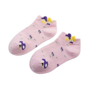 Women's Fairy Tales Socks - Pink - Zestique